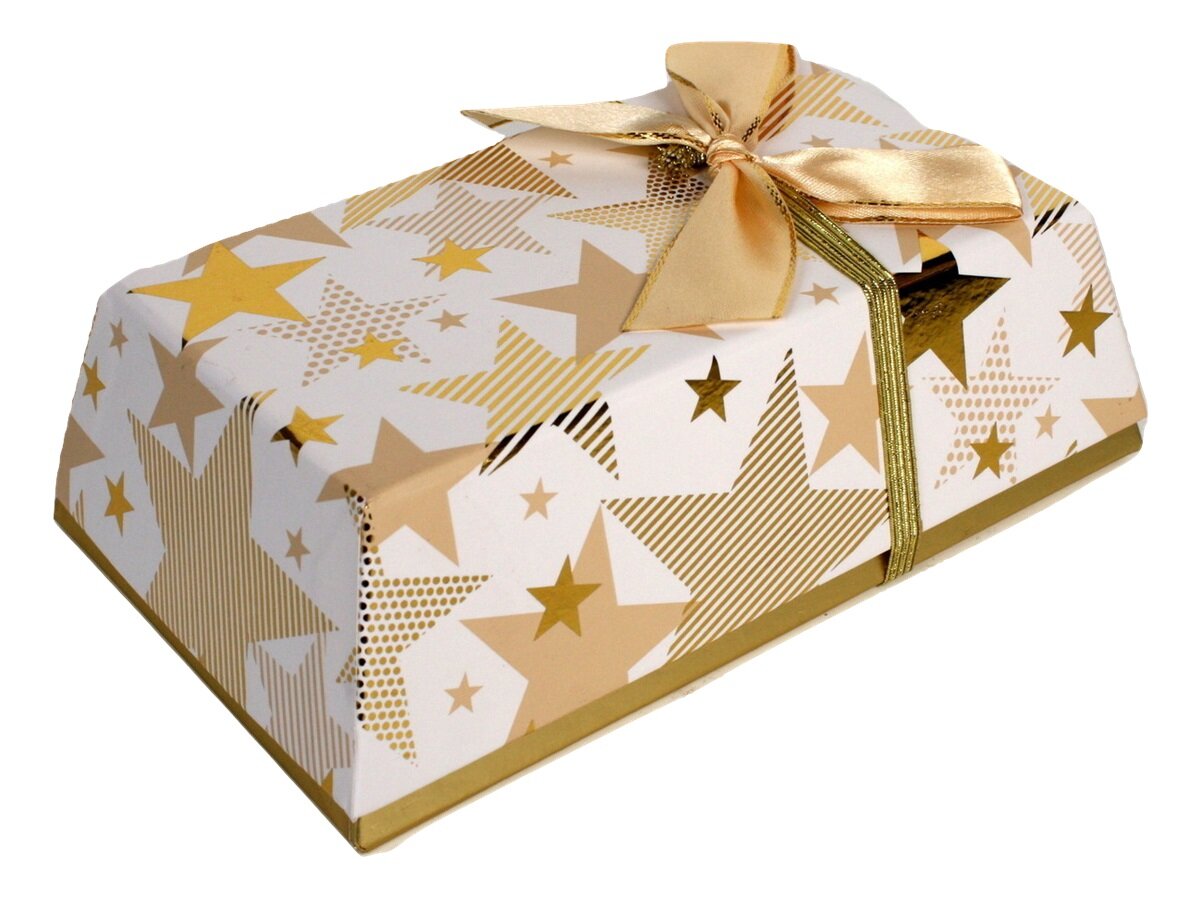 LUXURY GIFT BOX GOLD W/ BOW X16