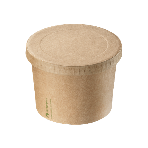 NATURESSE ICE CREAM KRAFT LID 100ML X500