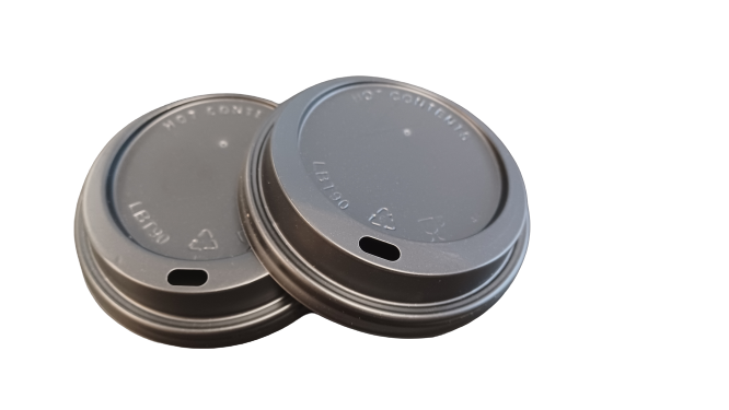 COFFEE CUP LID 12/16OZ BLACK -1000 (CD)