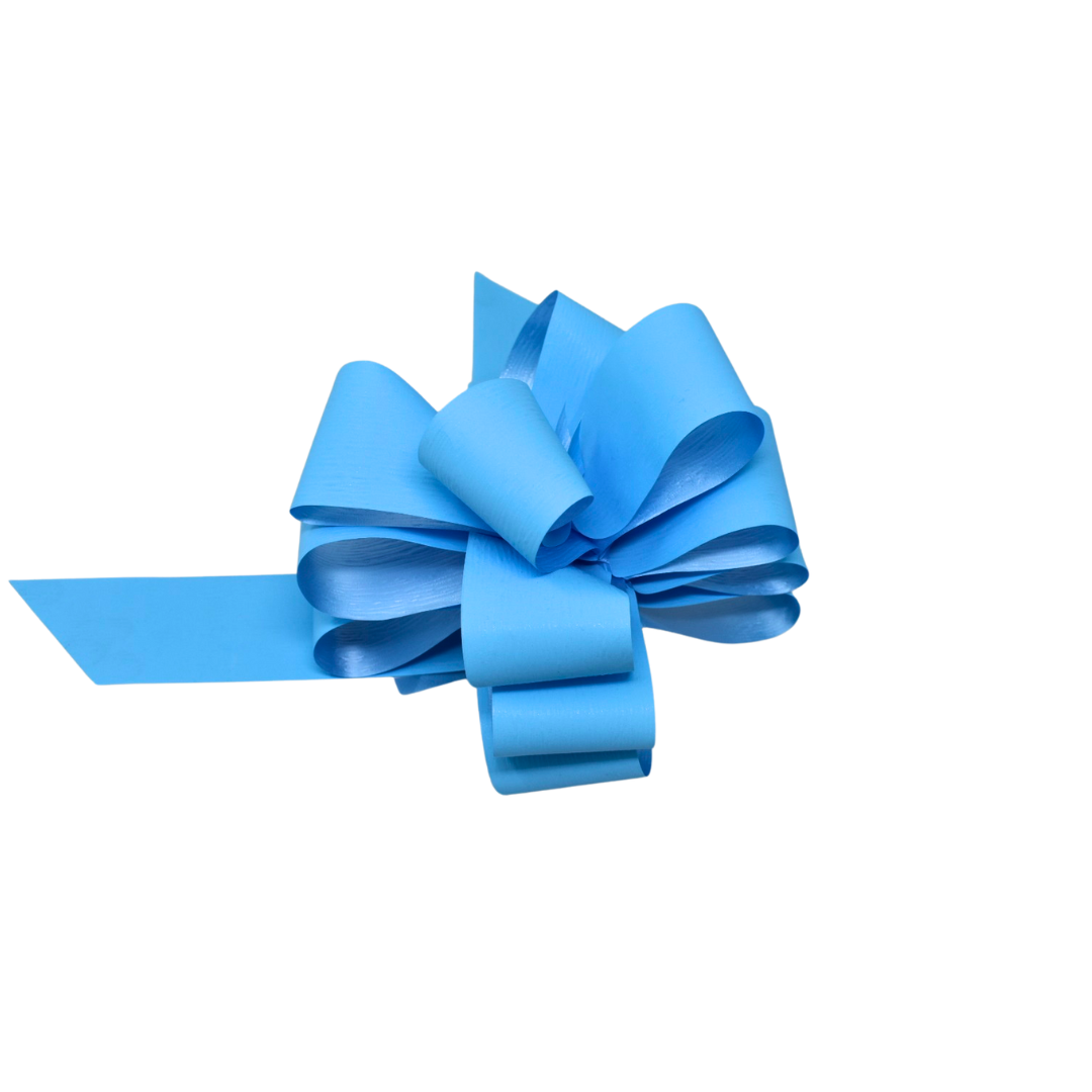 BOW POMPOM BLUE BABY 48MM X50 (690891)